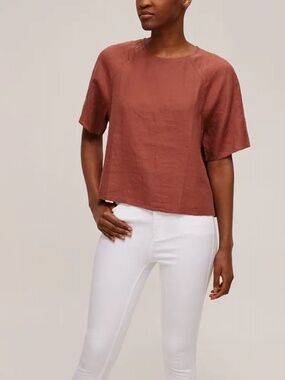 Eileen Fisher Linen Top Size Small